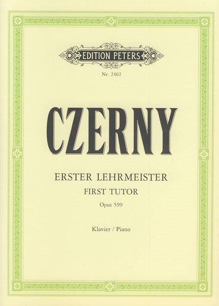 Imagem de Livro Czerny Opus 599 Edition Peters 2402