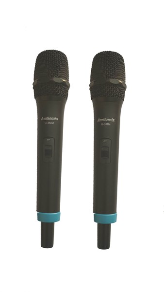 Imagem de Conjunto 2 Microfones Sem Fios Audiomix U-3MM U-32R4