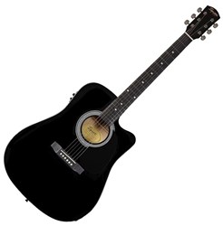 Imagem de Guitarra Acústica Dreadnought Fender SQ SA-105CE Black